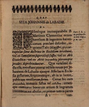 Theses theologicas quae velut in summario Labadismum sive errores & haeretica dogmata Johannis de Labadie eiusque asseclarum continent, & confutant