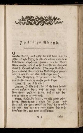 Zwölfter Abend