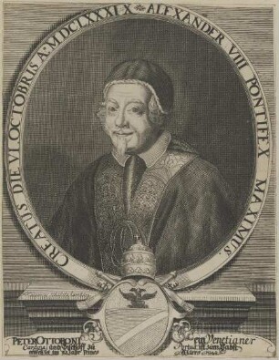 Bildnis des Alexander VIII. Pontifex