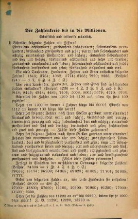 Offingers und Engelbrechts Inbegriff des Notwendigsten und Gemeinnützigsten aus der Natur und dem Menschenleben, 2,2. Rechnen ; 2 : Aufgaben für die Mittelstufe