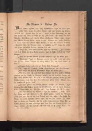 Die Blumen der kleinen Ida.