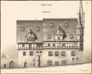 Rathaus, Duderstadt: Ostansicht 1:50