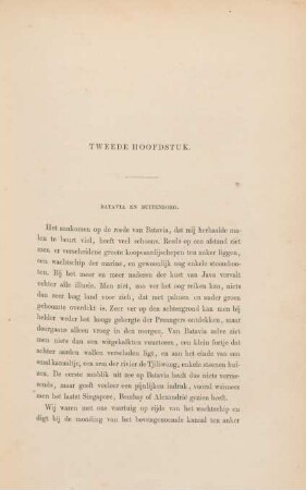 Tweede hoofdstuk. Batavia en Buitenzorg