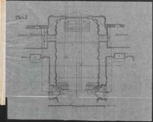 Plan II. Das Chor des heutigen Domes. Deckblatt zu Plan I.