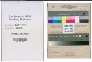 Entnazifizierung Wilhelm Worbs , geb. 27.05.1906 (Berghauer)
