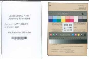 Entnazifizierung Wilhelm Neuhaeuser , geb. 15.09.1895 (Geschaeftsleiter)