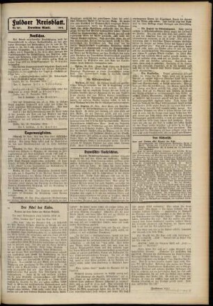 Zweite Ausgabe vom Donnerstag, den 21. November 1912.