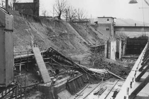 Schleuse Gundelsheim/Neckar im Bau