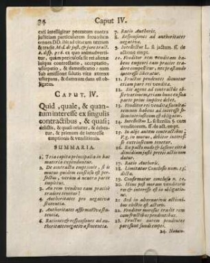 34-50, Caput IV. Quid, quale, & quantum interesse ex singulis contractibus,...