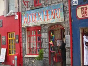 Kunsthandwerker Läden in der Altstadt von Galway