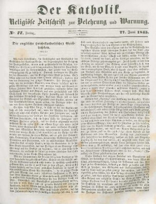 357-359 Die englische (nichtkatholische) Geistlichkeit : Schluß