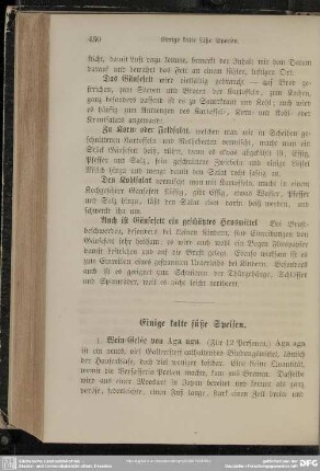 Einige kalte süße Speisen