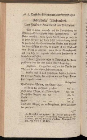 Achtzehntes Jahrhundert