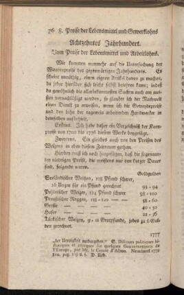 Achtzehntes Jahrhundert