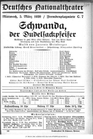 Schwanda, der Dudelsackpfeifer