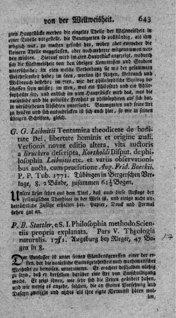 Philosophia methodo scientiis propria explanata. P.V.