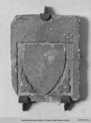 Grabstein einer Florentiner Familie mit Wappen