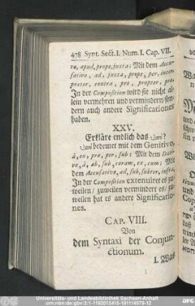 Cap. VIII. Von dem Syntaxi der Coniunctionum.