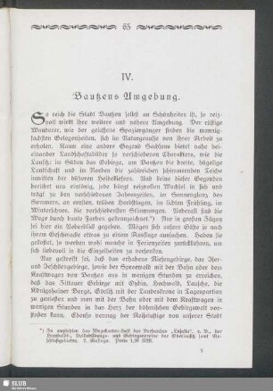 IV. Bautzens Umgebung