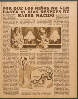 Por que los niños no ven hasta 21 días después de haber nacido