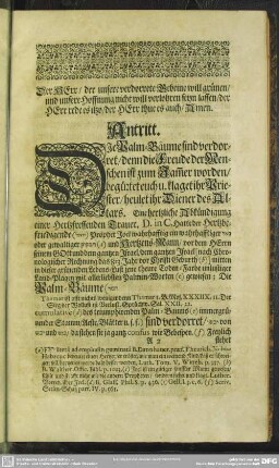 Leichenpredigt : Antritt, Leichen-Text, Eingang, [Auslegung]