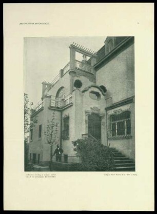Tafel 14: Villa Dr. Günsberg in Dresden