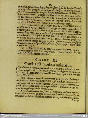 Caput XI Causus est morbus animatus