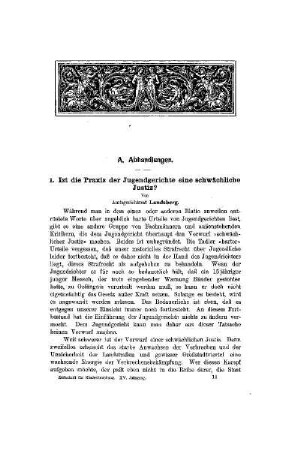 Ist die Praxis der Jugendgerichte eine schwächliche Justiz