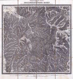 Topographische Karte über das Großherzogthum Baden. Sect.VIII.3., Bl. 27 Oppenau