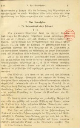 B. Das Steuersystem