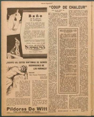 ¿Qué debe hacerse a una persona atacada de "Coup de Chaleut"?