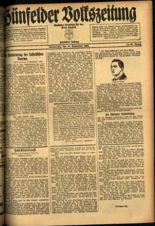Ausgabe vom Donnerstag, den 16. September 1920.