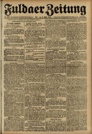 Ausgabe vom Montag, den 06. Mai 1918.