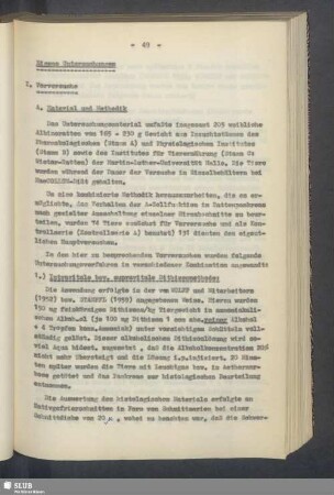 Eigene Untersuchungen