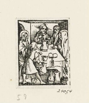 Hochzeit zu Kana, Blatt 13 aus: "Postilla Guillermi super Epistolas et Euangelia", Basel 1515