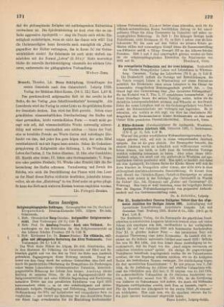 171-172 [Rezension] Religionspädagogische Zeitfragen ; 1., 2.,3. Heft