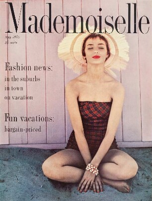 Modeaufnahme, Modell Dolores Hawkins, Tearsheet, Cover (Mademoiselle)