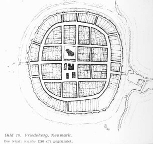 Friedeberg / Strzelce Krajenskie (Polen), Lageplan / Grundriss von Friedeberg / Strzelce Krajenskie