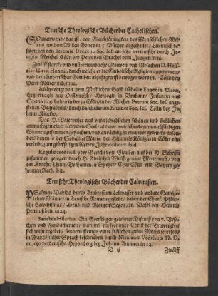 Teutsche Theologische Bücher der Calvinisten.