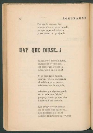 Hay que dirse...!