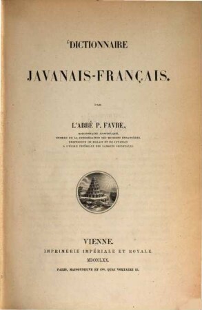 Dictionnaire Javanais-Français