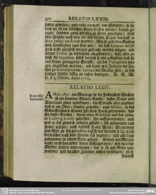 Relatio LXXIV