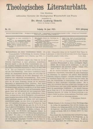 194-195 [Rezension] Weinel, Heinrich, Die Bergpredigt