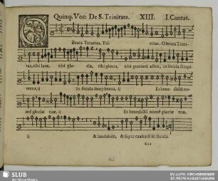 XIII. O beata trinitas tibi laus tibi gloria tibi gratiarum