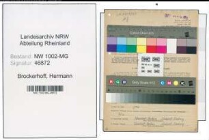 Entnazifizierung Hermann Brockerhoff , geb. 25.07.1894 (Gaertner)