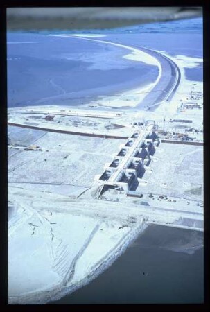 Luftbild Eidersperrwerk