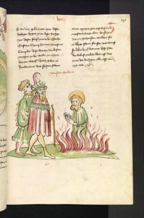 Der hl. Theodorus wird verbrannt