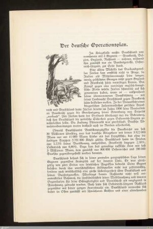 Der deutsche Operationsplan