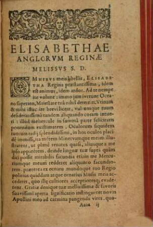 Melissi Schediasmata poetica, 3