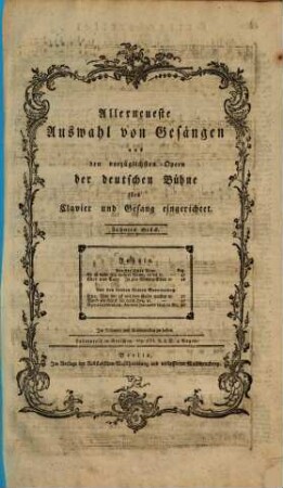 Allerneueste Auswahl von Gesängen aus den vorzüglichsten Opern der deutschen Bühne : fürs Clavier und Gesang eingerichtet, 10. Aus der Oper Axur. Aus den beyden kleinen Savoyarden